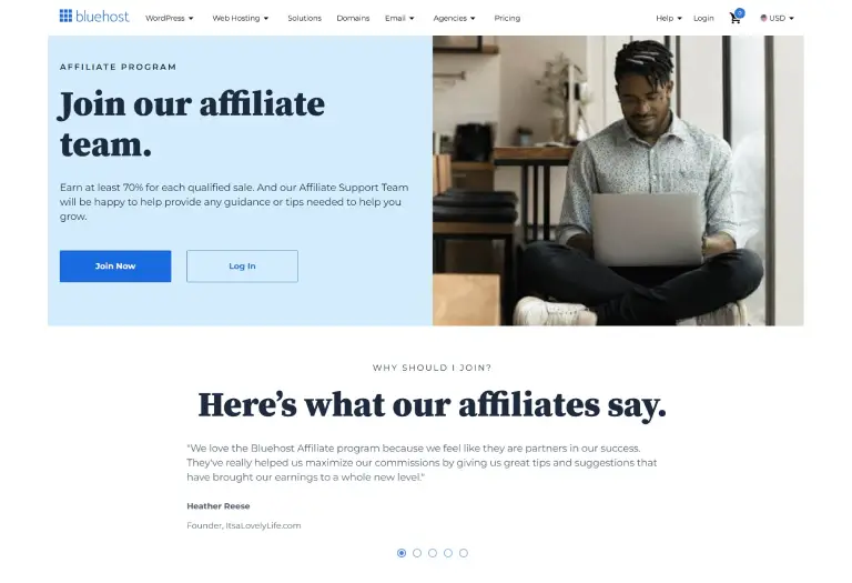 Bluehost Affiliate Program image