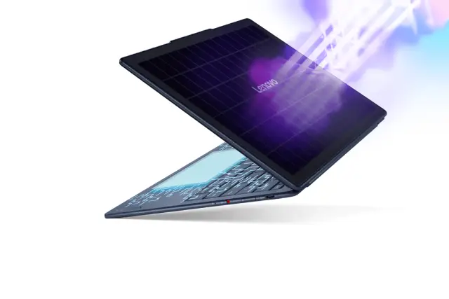 Solar-Powered Lenovo Laptop