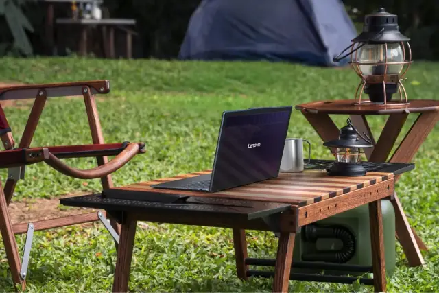 Solar-Powered Lenovo Laptop