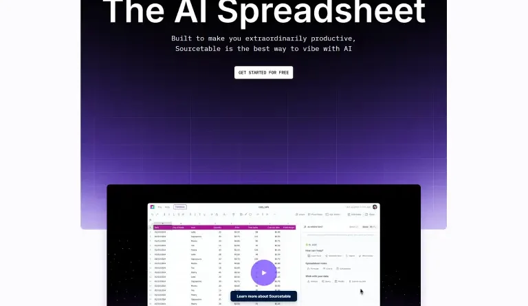 Sourcetable